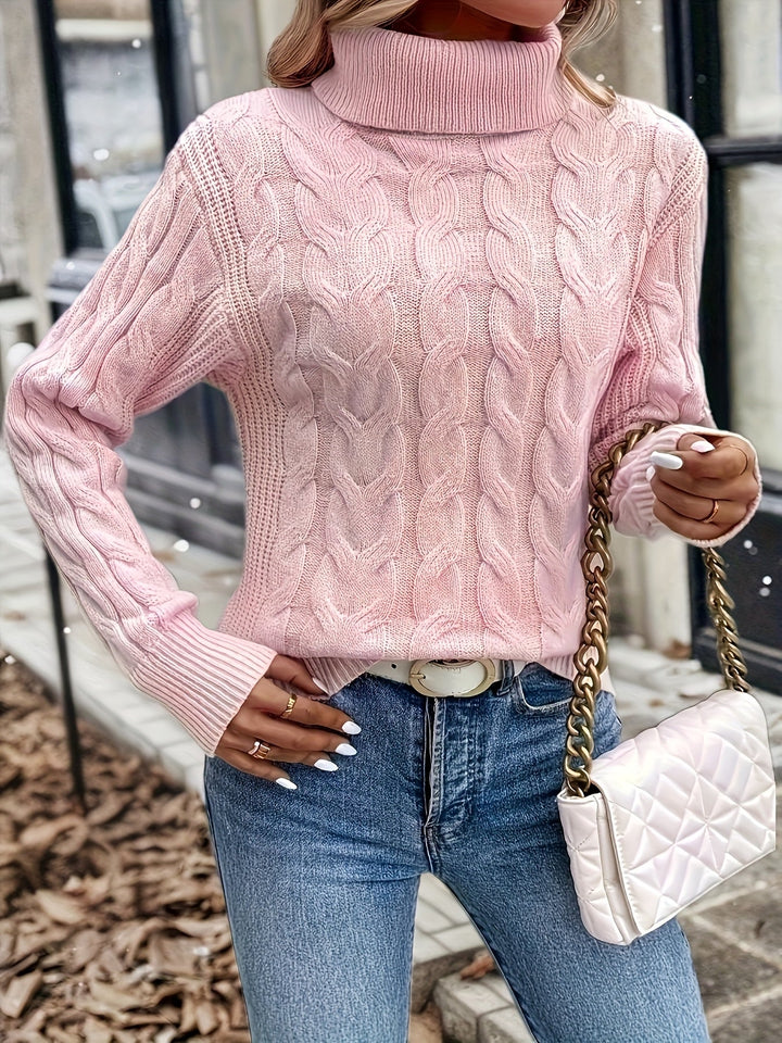 Naomi | Kabelstickad Polokrage Jumper