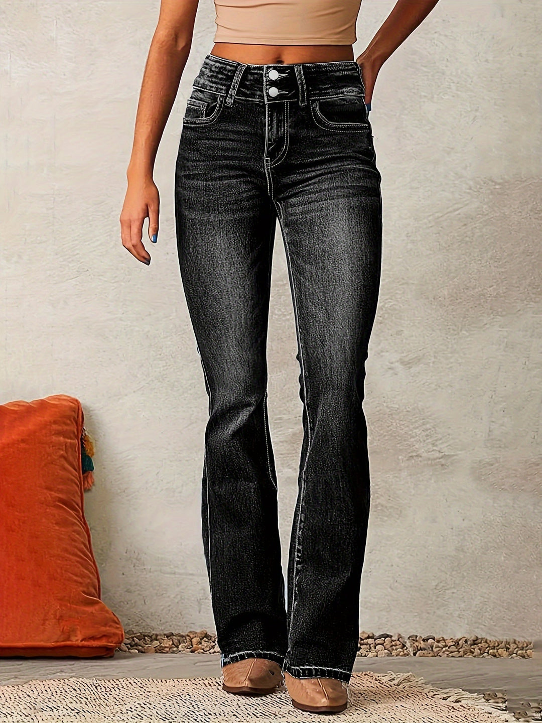 Harlow | Högmidjade Vida Jeans