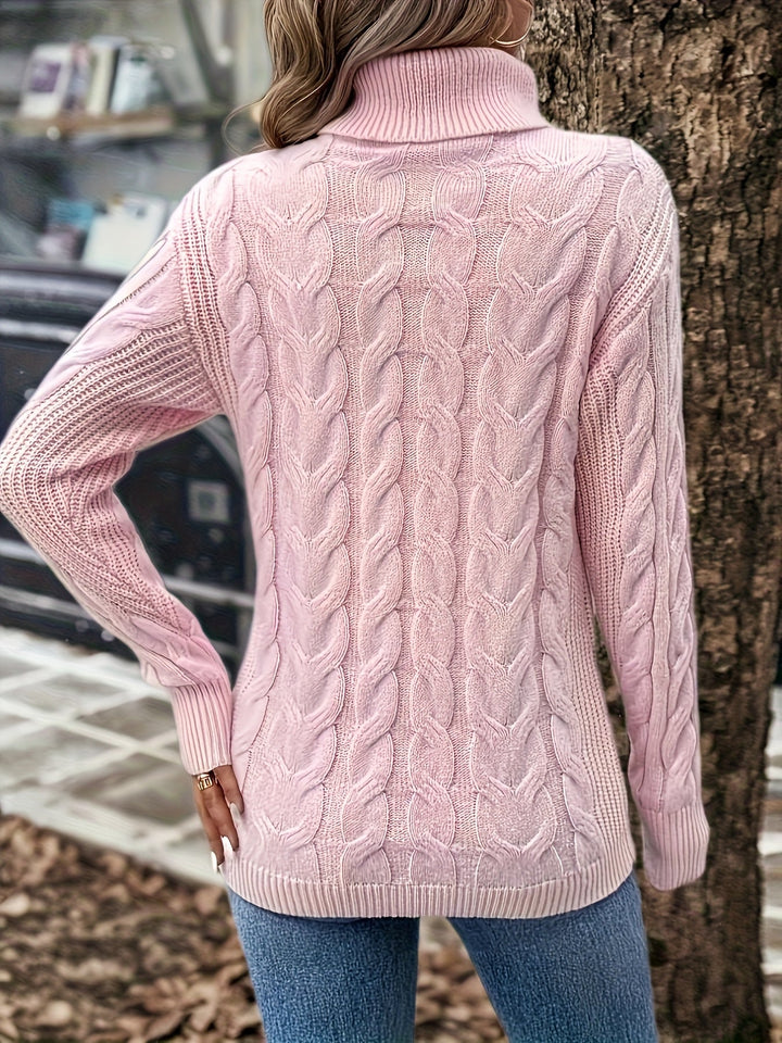 Naomi | Kabelstickad Polokrage Jumper