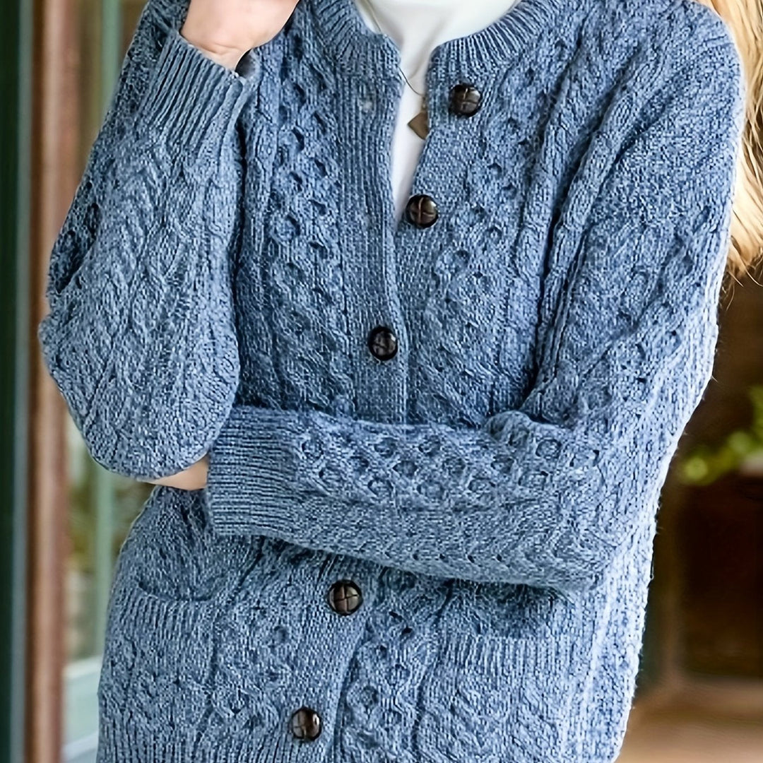 Winifred | Texturerad Knappframskjorta Kofta