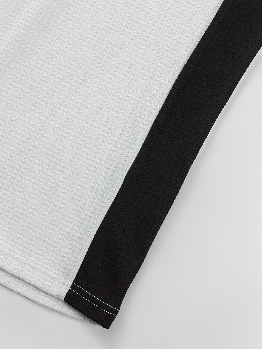 Sawyer | Texturerad Kontrast Henley Skjorta