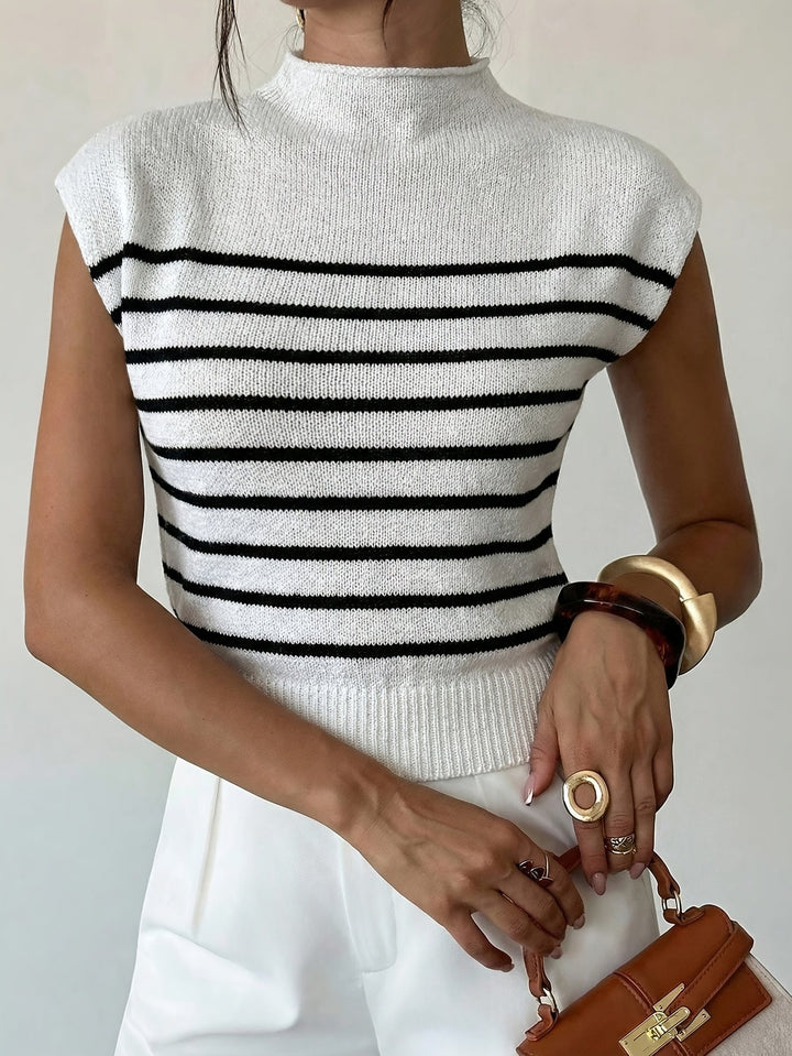 Tamsin | Mock Neck Topp med Kappärmar