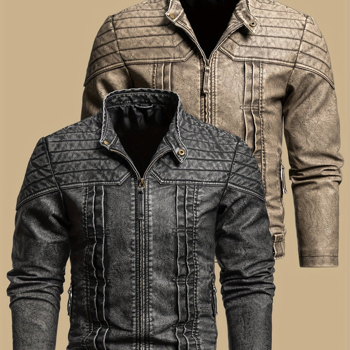 Hartley | Sliten Vintage Bikerjacka