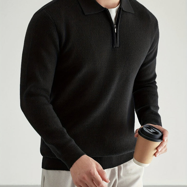Douglas | Kortdraget Polo Jumper