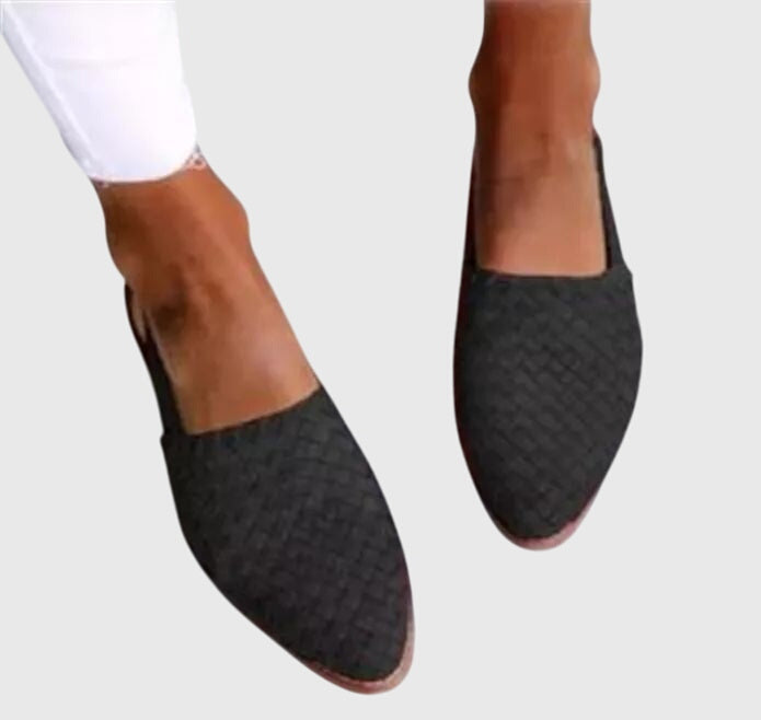 Mariya | Stilig Vävd Slip-On Lågskor