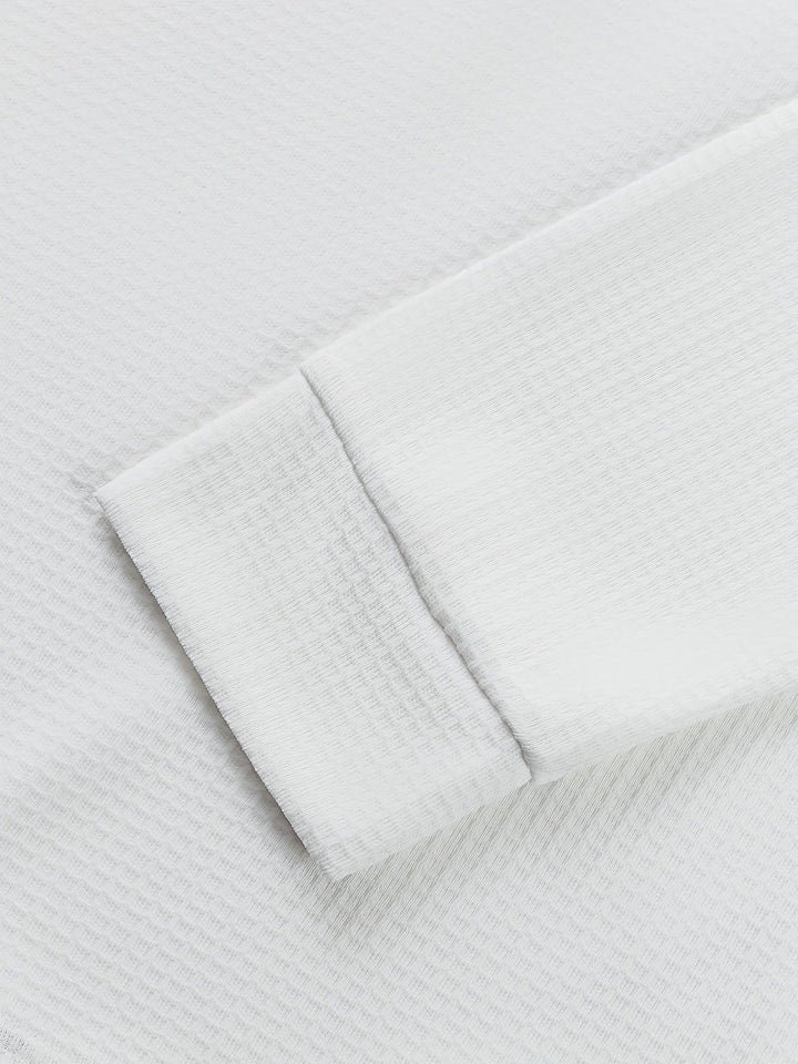 Sawyer | Texturerad Kontrast Henley Skjorta