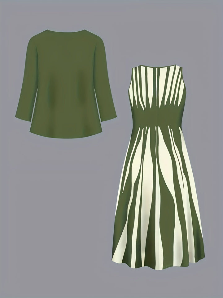 Ramona | Tvådelad Elegant Klänning Set