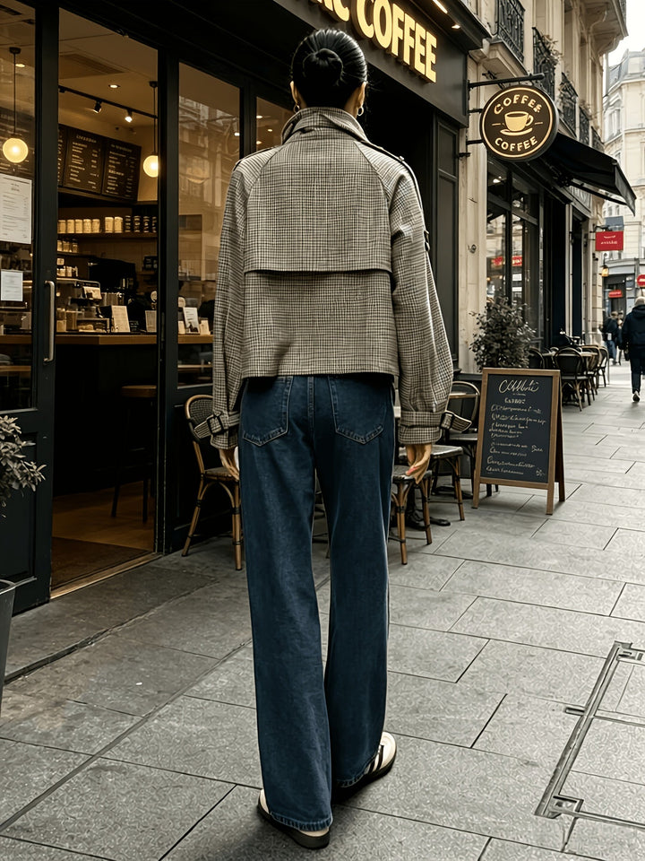 Bernadette | Raffinerad Houndstooth Jacka