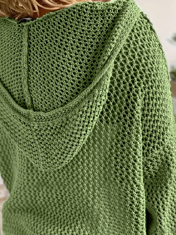 Fleur | Öppen Stickad Huvtröja