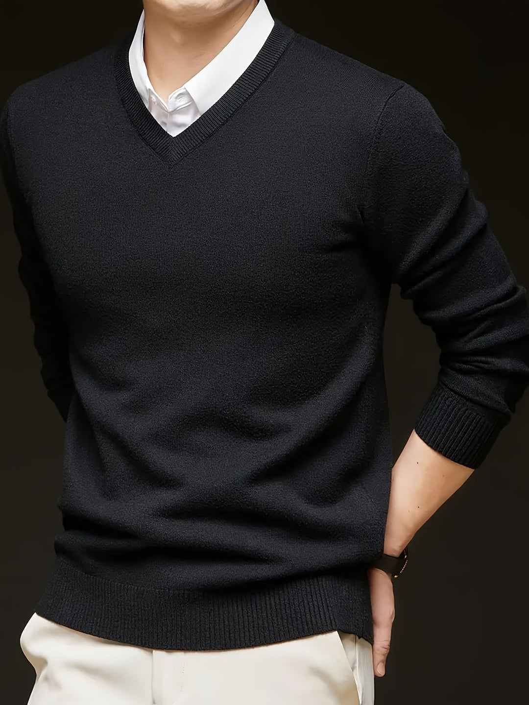 Nigel | Raffinerad V-ringad Jumper