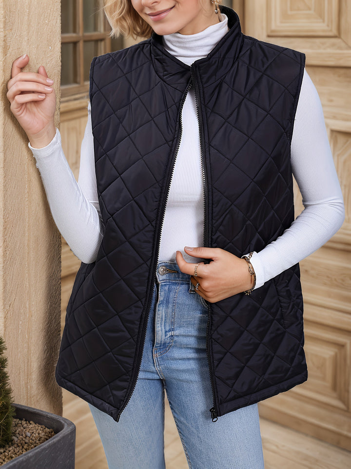 Corinne | Diamantquiltad Lång Gilet
