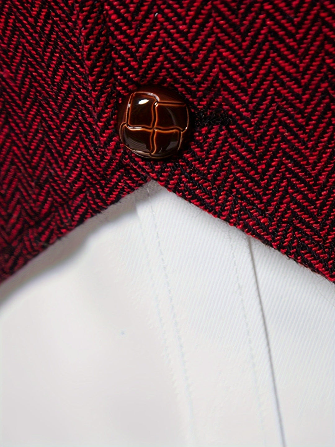Silas | Herringbone Enkelknäppt Västar