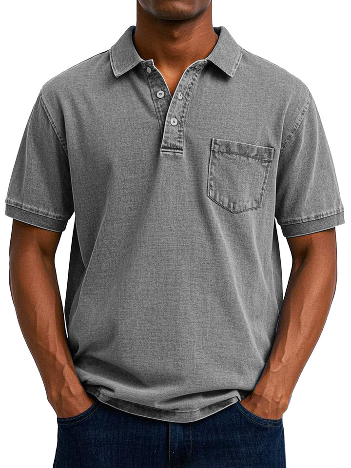 Cedric | Vintage Casual Polo Skjorta