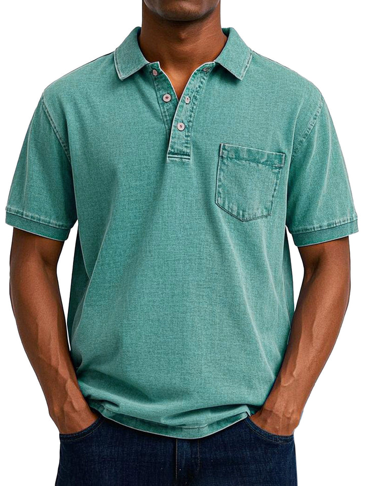 Cedric | Vintage Casual Polo Skjorta
