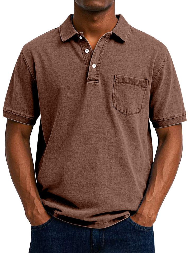Cedric | Vintage Casual Polo Skjorta