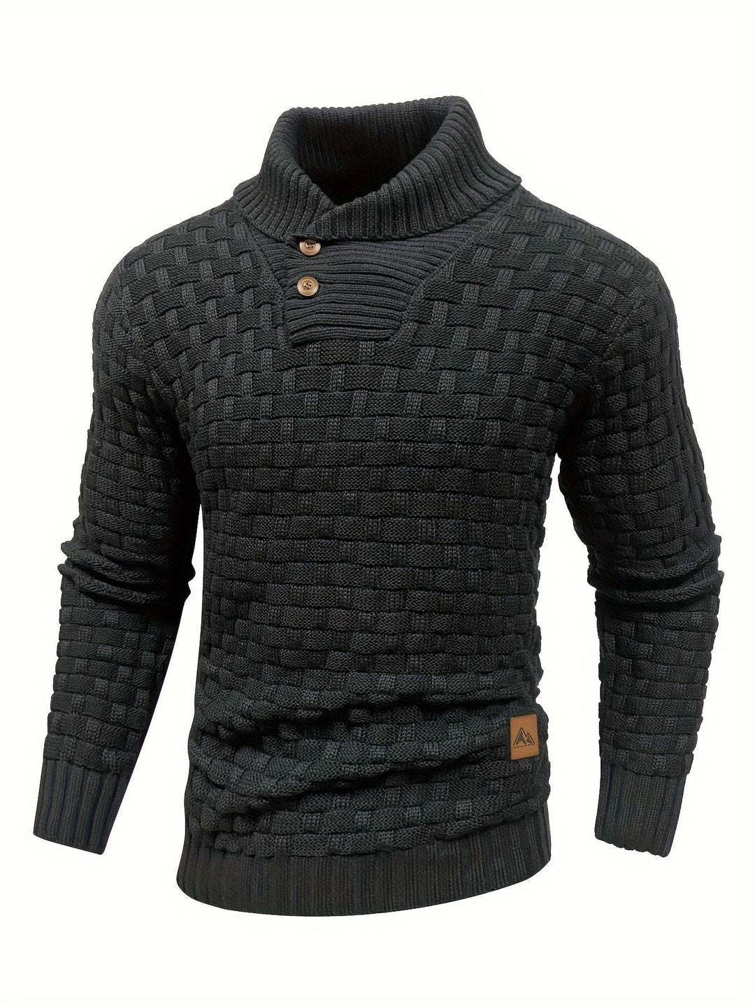 Barrett | Texturerad Kavaj-Krage Jumper