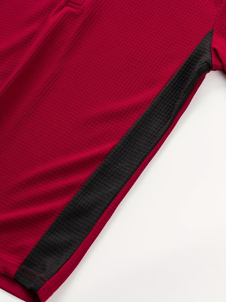 Sawyer | Texturerad Kontrast Henley Skjorta