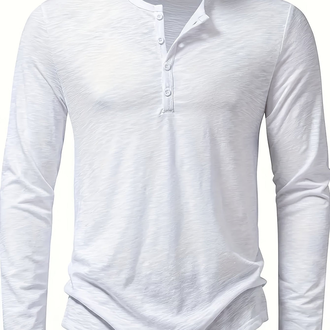Rhys | Knapplångärmad Henley