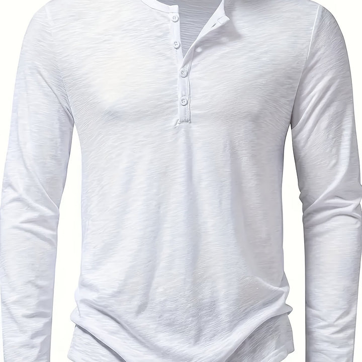 Rhys | Knapplångärmad Henley