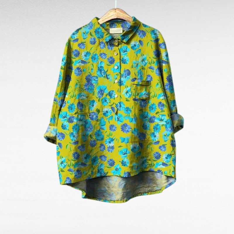 Harlow | Vintage-Chic Blommig Blus