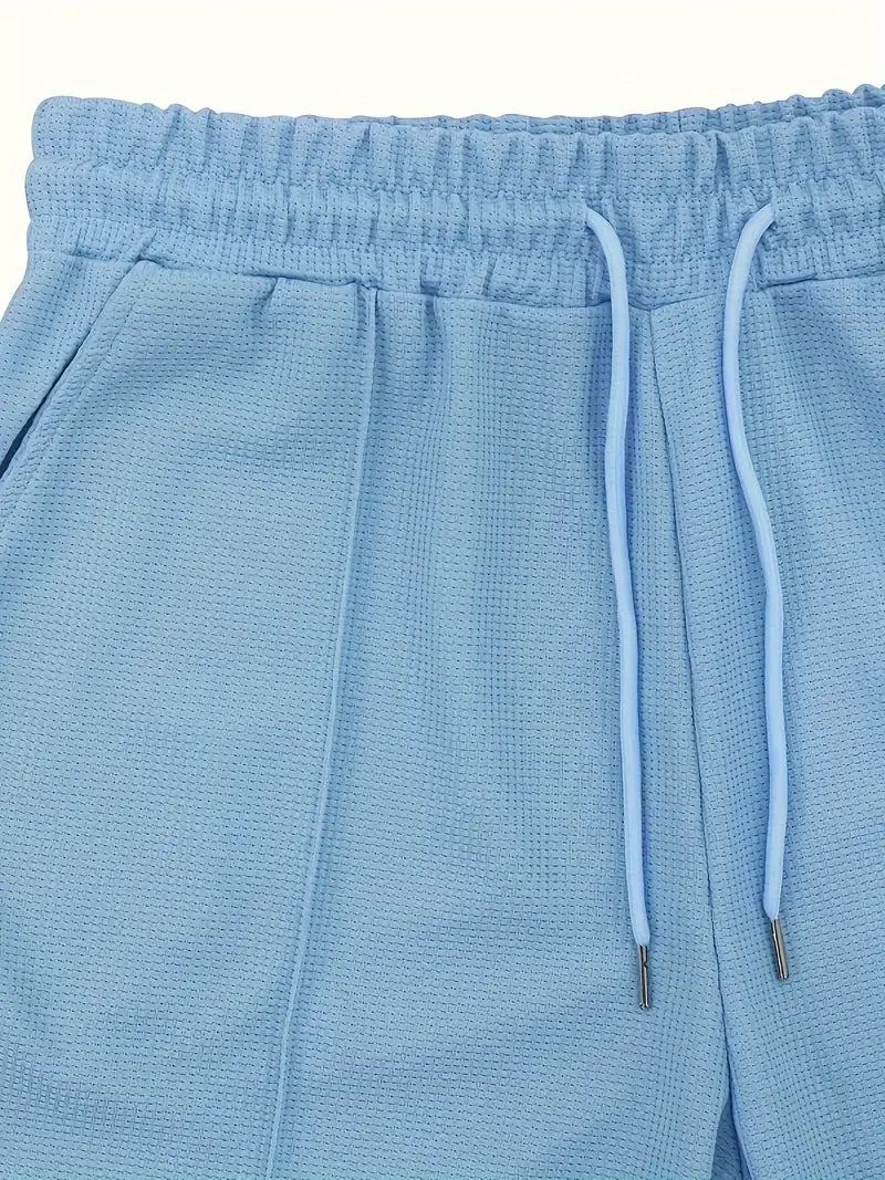 Stuart | Klassisk Dragkedja Skjorta och Shorts Set