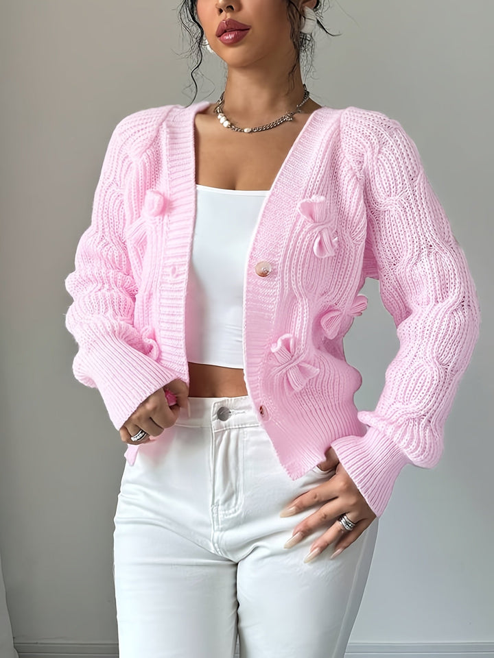 Primula | Mjuk Cardigan med Båge
