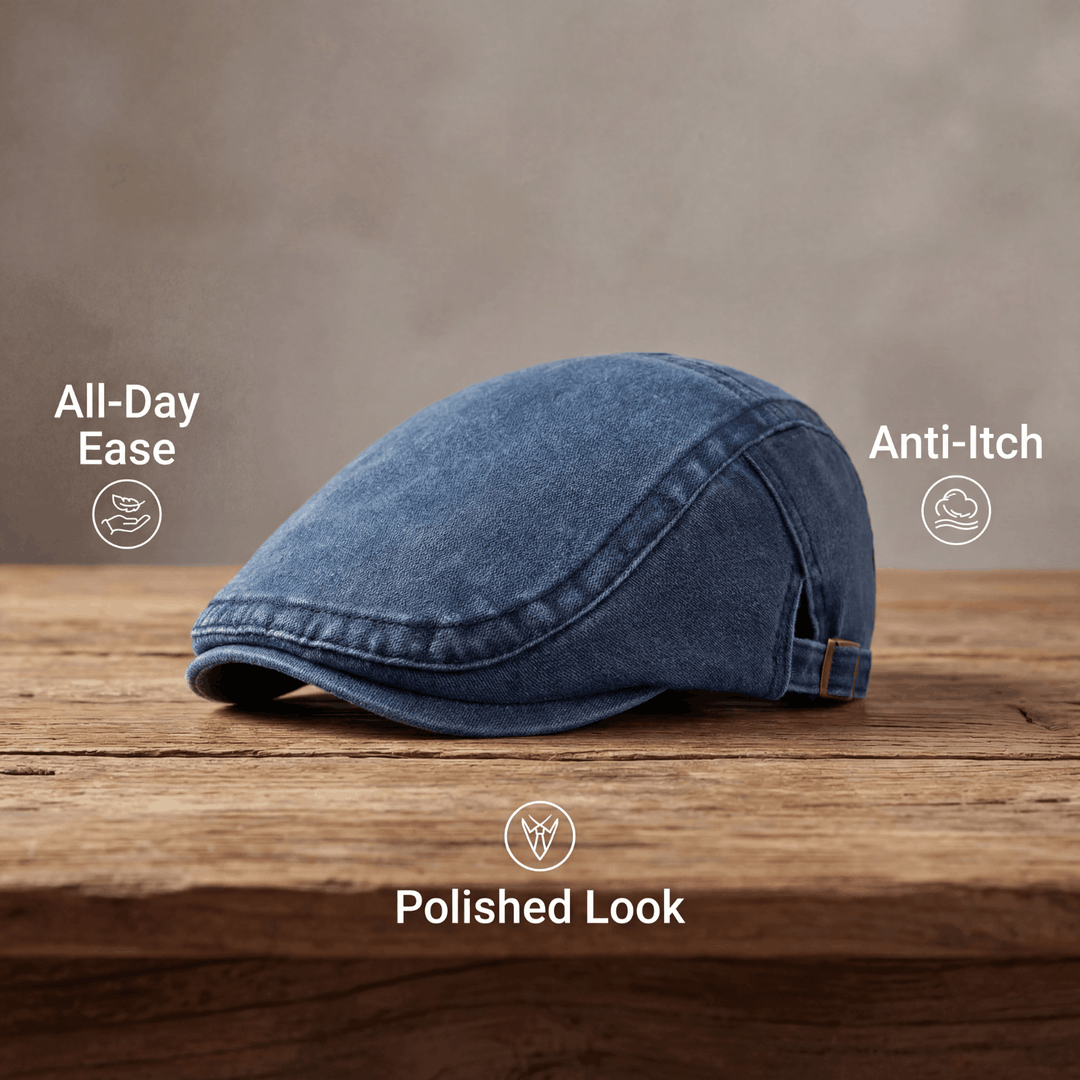 Arthuro | Klassisk Denim Flat Cap