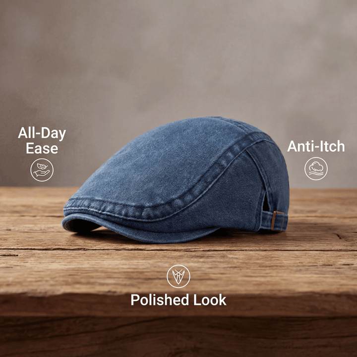 Arthuro | Klassisk Denim Flat Cap