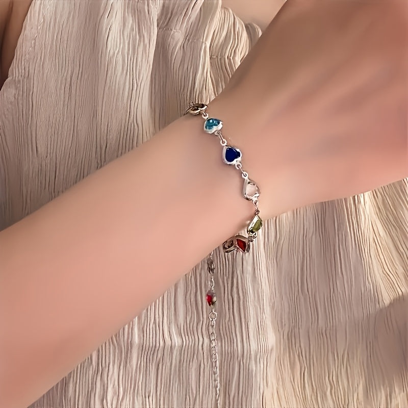 Rosetta | Hjärt-länk Charm Armband