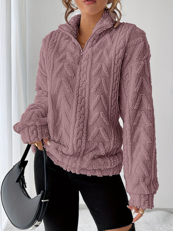 Susanna | Mysig Texturerad Sweatshirt