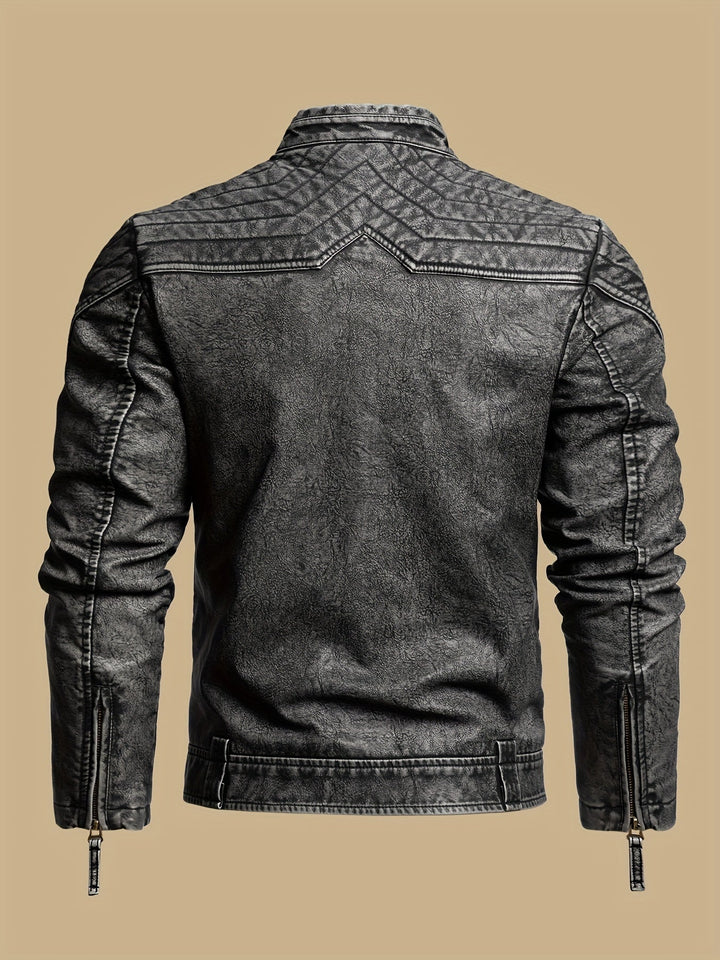 Hartley | Sliten Vintage Bikerjacka