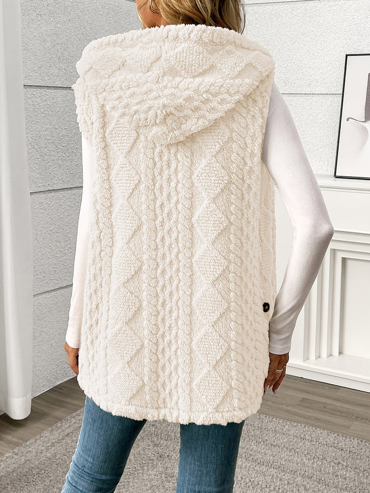 Coralie | Texturerad Hooded Gilet
