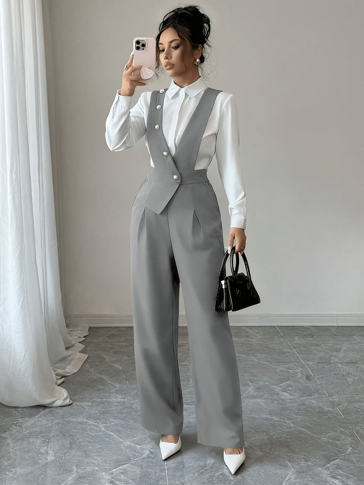 Tamsin | Skräddarsydd Byxdress med Vida Ben