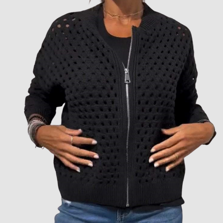 Phaedra | Premium Stickad Hål Kardi