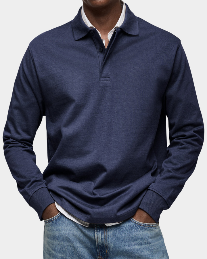 CHARLES | KLASSISK LÅNGÄRMAD POLO