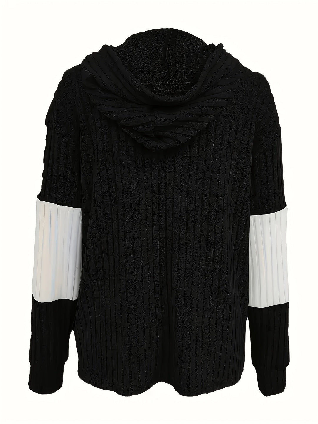 Tamara | Texturerad Huva Zip Jacka