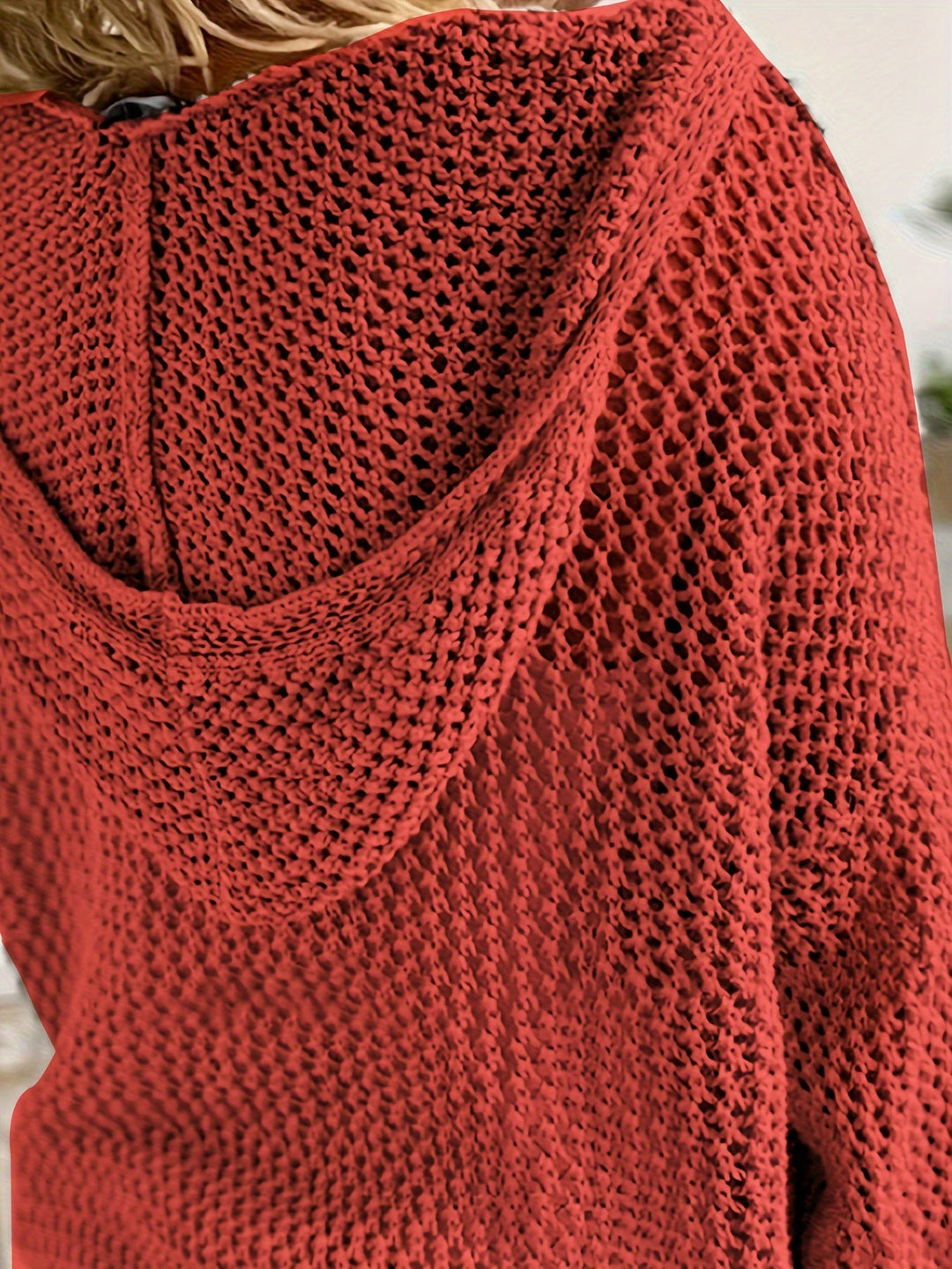Fleur | Öppen Stickad Huvtröja
