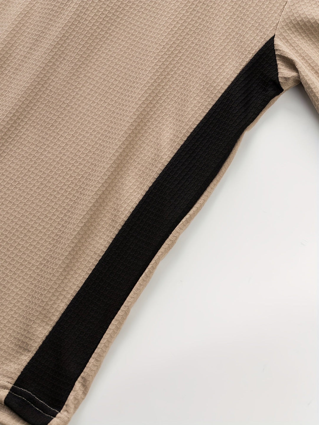 Sawyer | Texturerad Kontrast Henley Skjorta