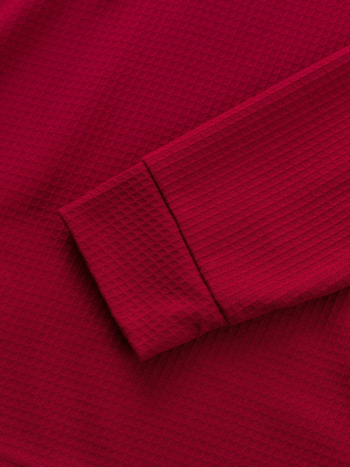 Sawyer | Texturerad Kontrast Henley Skjorta