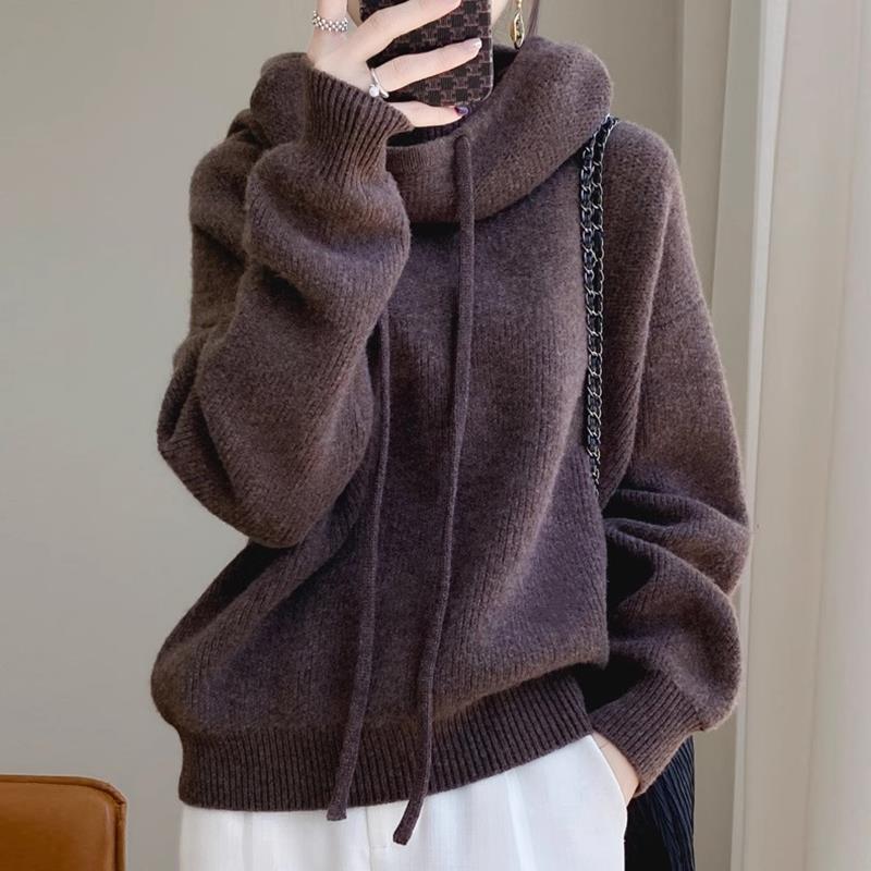 Tjock oversize tröja i ledig stil – varm och skön
