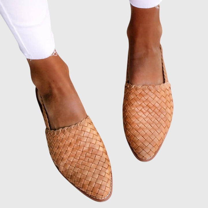 Mariya | Stilig Vävd Slip-On Lågskor