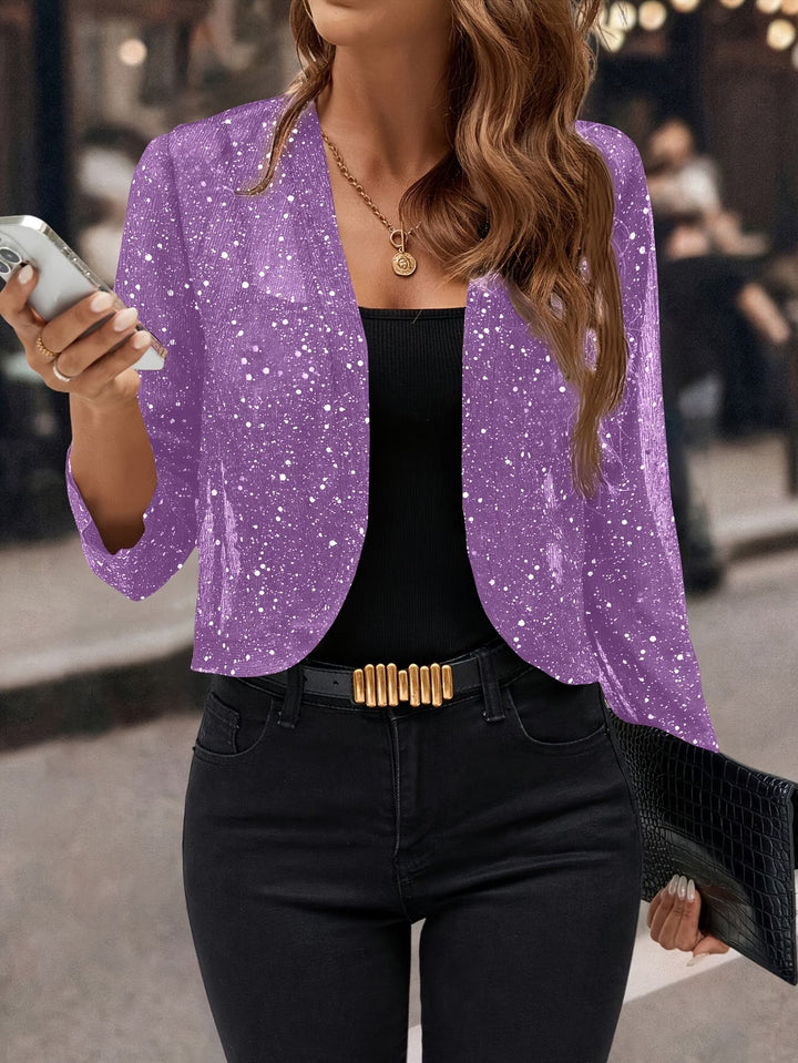 Raina | Stilig Glitter Paillett Cardigan Jacka