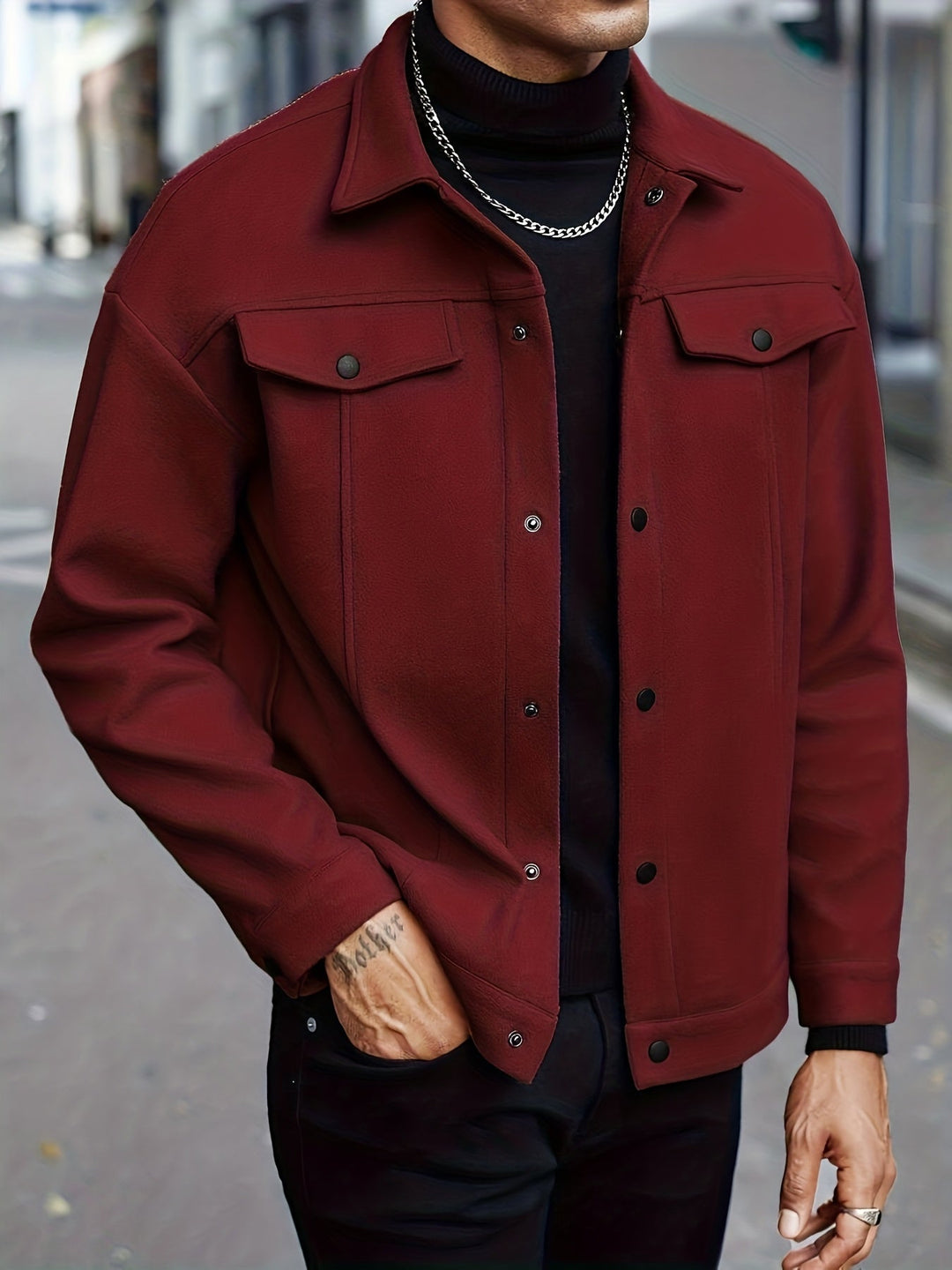 Roderick | Modern Snap-Button Jacka