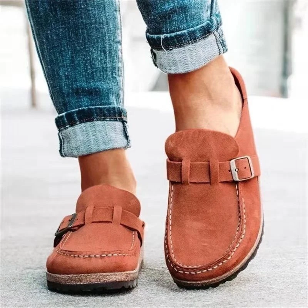 Charlotte | Låg Klack Spänne Loafers