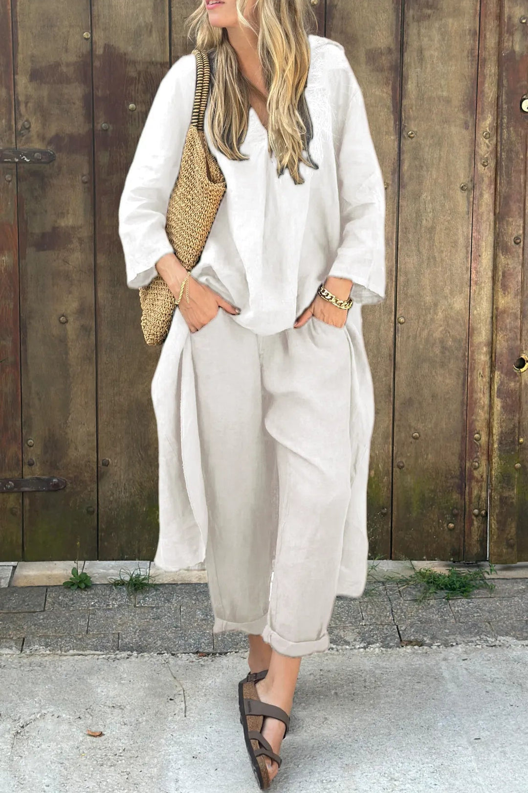 Odette | Elegant Löst V-ringad Set