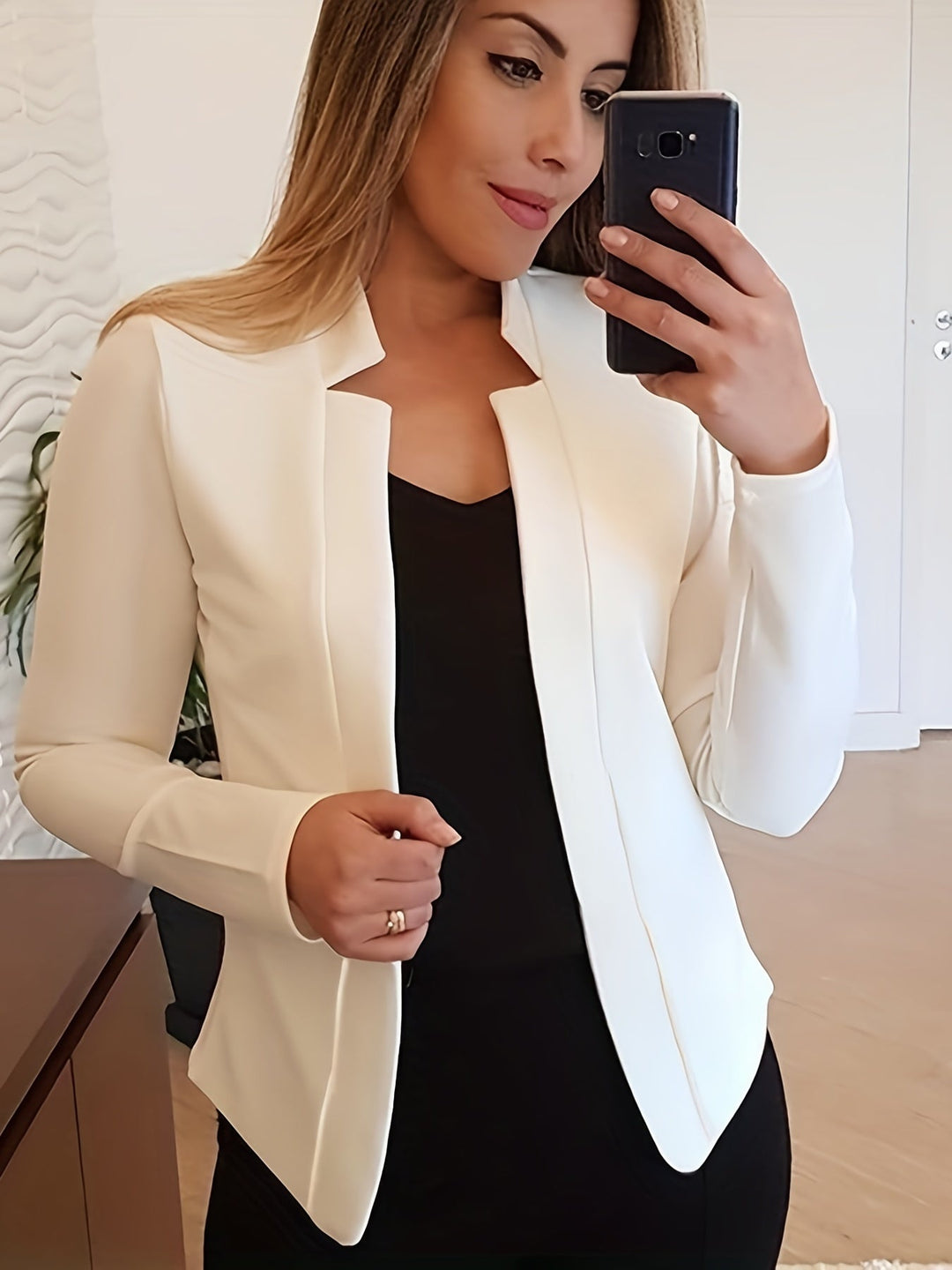 Corinne | Avslappnad Öppen Framsidan Jacka