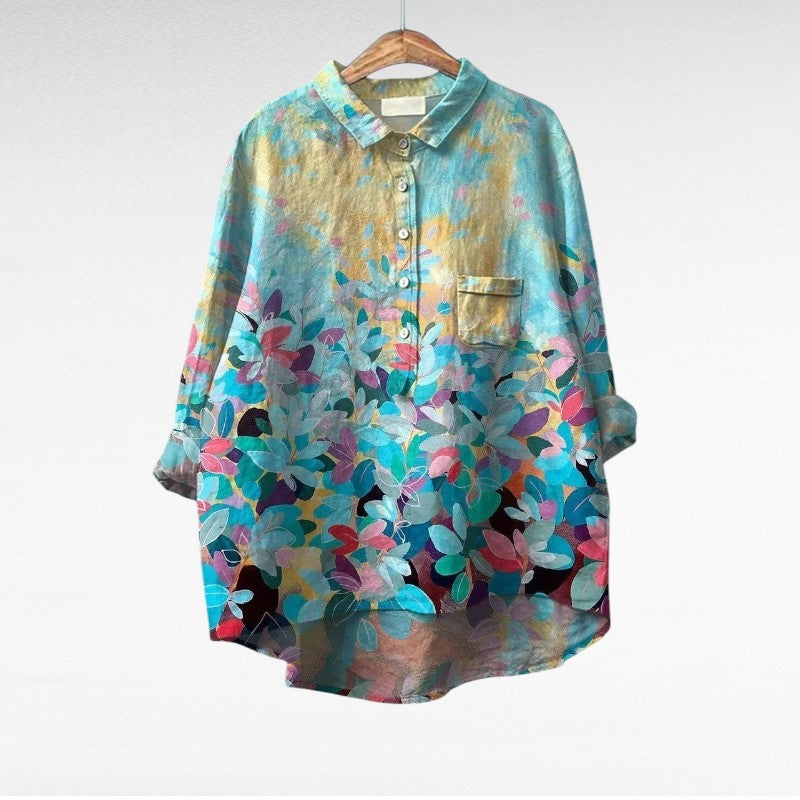 Gwyneth | Vintage-inspirerad Blommig Blus