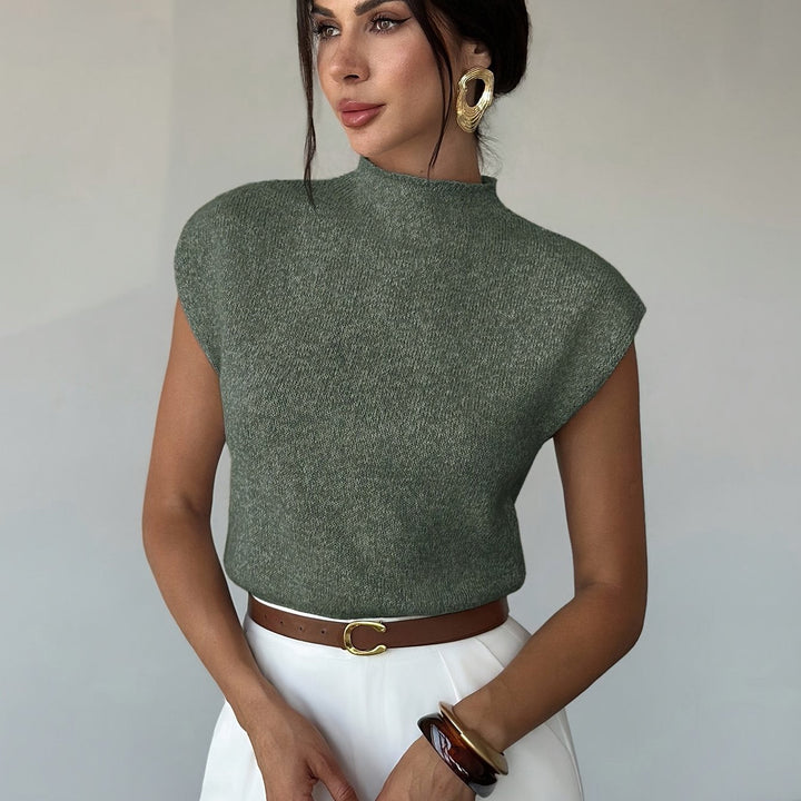 Tamsin | Mock Neck Topp med Kappärmar