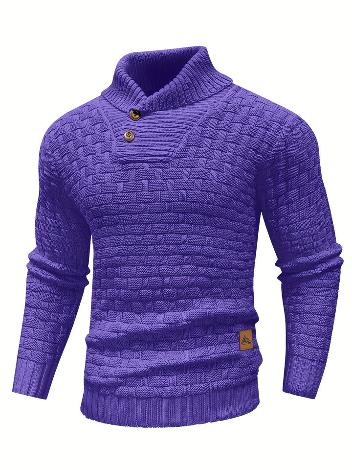 Barrett | Texturerad Kavaj-Krage Jumper