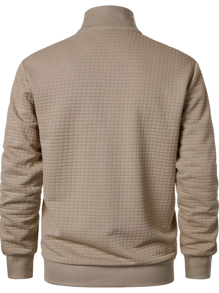 Grayson | Texturerad Jacka med Ståkrage
